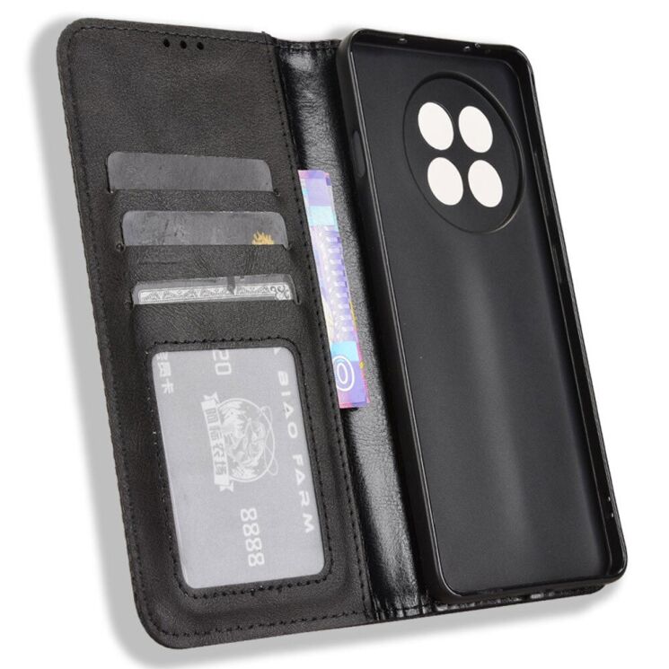 Чехол Deexe Retro Style для OnePlus 13R / Ace 5 / Ace 5 Pro - Black: фото 4 из 7