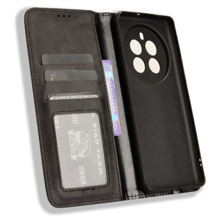 Чохол Deexe Retro Style для Realme 12 / 12 Plus - Black: фото 4 з 7