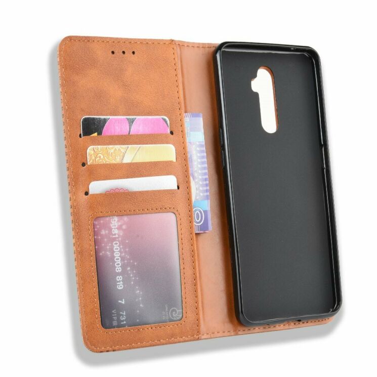 Чехол Deexe Retro Style для Realme X2 Pro - Brown: фото 5 из 16