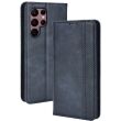 Чехол Deexe Retro Style для Samsung Galaxy S22 Ultra (S908) - Blue (298438L)