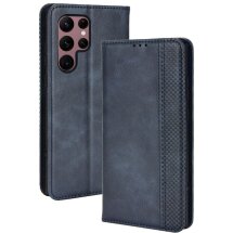 Чехол Deexe Retro Style для Samsung Galaxy S22 Ultra (S908) - Blue: фото 1 из 9