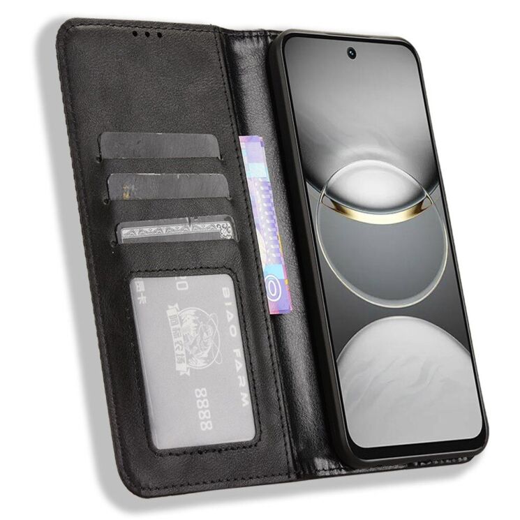 Чохол Deexe Retro Style для TECNO Spark 30C - Black: фото 2 з 7