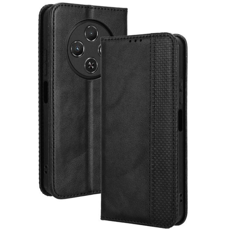 Чохол Deexe Retro Style для TECNO Spark 30C - Black: фото 1 з 7