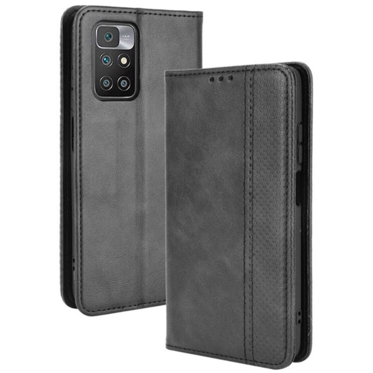 Чохол Deexe Retro Style для Xiaomi Redmi 10 / 10 (2022) / 10 Prime - Black: фото 1 з 12