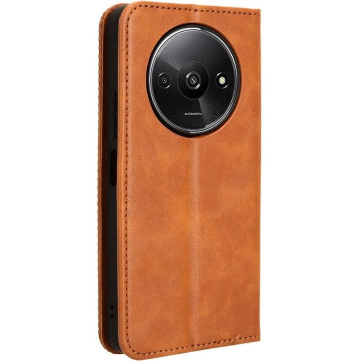 Чехол Deexe Retro Style для Xiaomi Redmi A3 - Brown: фото 5 из 7