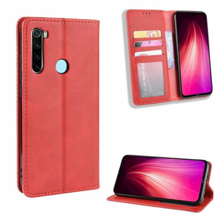 Чохол Deexe Retro Style для Xiaomi Redmi Note 8T - Red: фото 1 з 10
