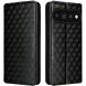 Чехол Deexe Rhombus Book для Google Pixel 11 / 11 Pro - Black (425529B). Фото 1 из 7