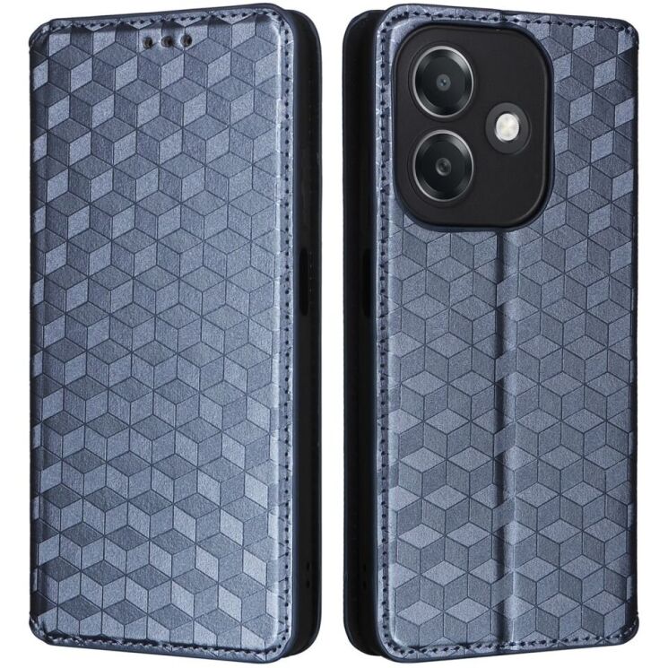 Чехол Deexe Rhombus Book для OPPO A3x / A3 / A40m - Blue: фото 1 из 8