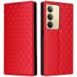 Чехол Deexe Rhombus Book для Realme C75 - Red (374321R)