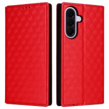 Чехол Deexe Rhombus Book для Samsung Galaxy A37 (A376) - Red: фото 1 из 7