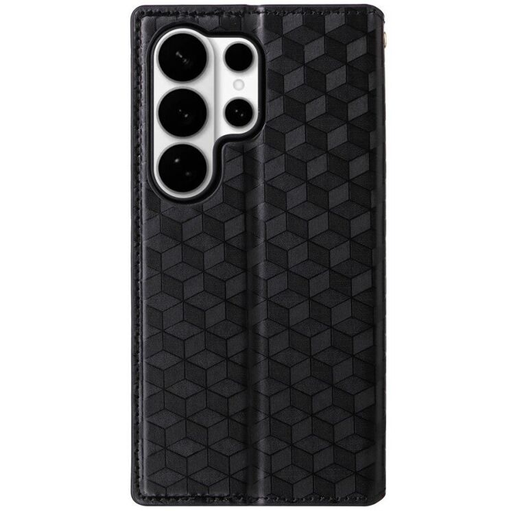 Чехол Deexe Rhombus Book для Samsung Galaxy S26 Ultra - Black: фото 7 из 7