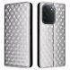 Чехол Deexe Rhombus Book для Xiaomi Poco C95 Pro - Silver (429201S). Фото 1 из 7
