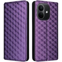 Чохол Deexe Rhombus Book для Xiaomi Redmi Note 17 - Purple: фото 1 з 7