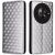 Чехол Deexe Rhombus Book для ZTE Nubia Focus - Silver: фото 1 из 9