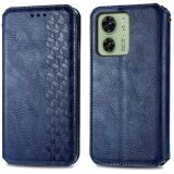 Чохол Deexe Rhombus Wallet для Motorola Edge 40 - Blue (335618L)