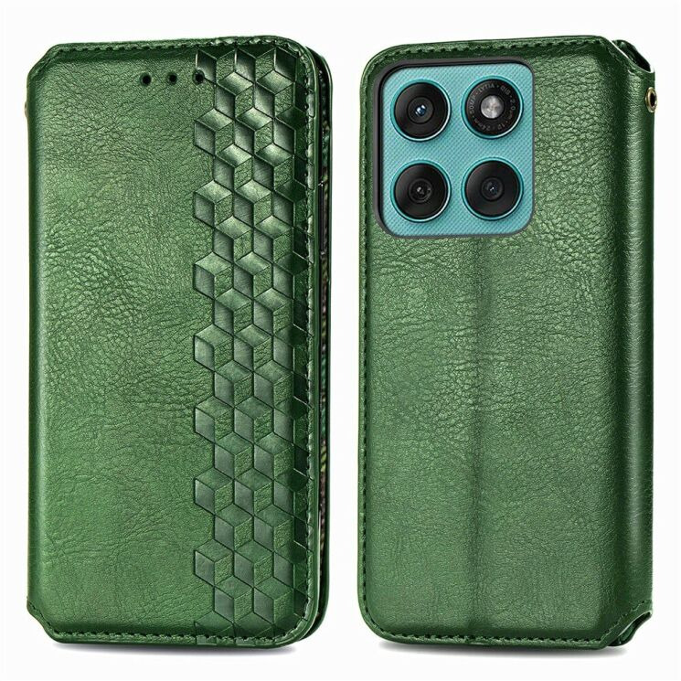 Чохол Deexe Rhombus Wallet для Motorola Moto G17 Power / G15 Power / G15 - Green (408425G) Чохол Deexe Rhombus Wallet для Motorola Moto G17 Power / G15 Power / G15 - Green: фото 1 з 6