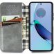 Чехол Deexe Rhombus Wallet для Motorola Moto G84 - Grey (339155H). Фото 2 из 6