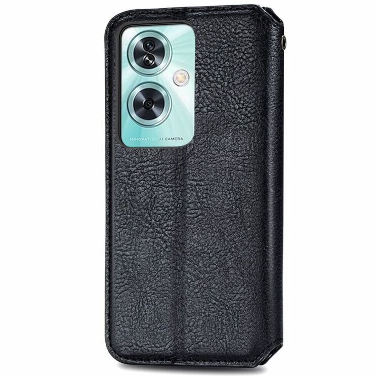 Чехол Deexe Rhombus Wallet для OnePlus Nord N30 SE - Black: фото 5 из 6