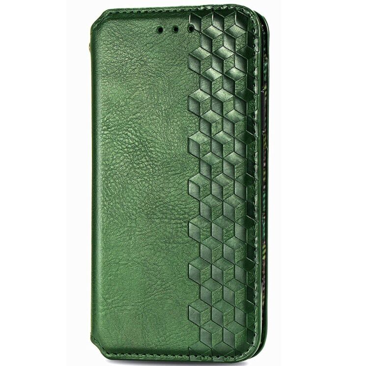 Чехол Deexe Rhombus Wallet для Samsung Galaxy A37 (A376) - Green: фото 4 из 8