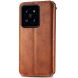 Чехол Deexe Rhombus Wallet для Xiaomi 14T - Brown (365702Z). Фото 5 из 6