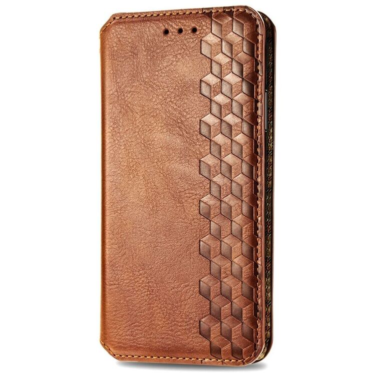 Чехол Deexe Rhombus Wallet для Xiaomi 14T - Brown: фото 4 из 6