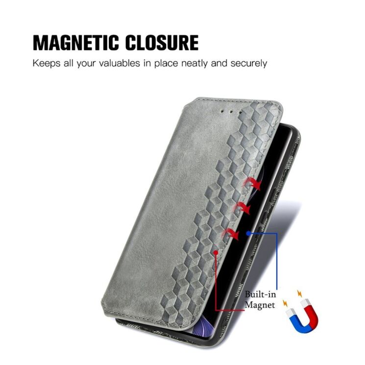 Чехол Deexe Rhombus Wallet для Xiaomi Redmi Note 14 Pro 5G - Green: фото 6 из 10