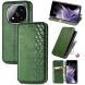 Чехол Deexe Rhombus Wallet для Xiaomi Redmi Note 14 Pro 5G - Green (373162G). Фото 1 из 10