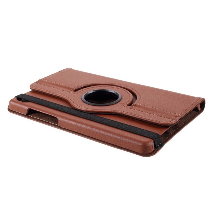 Чохол Deexe Rotation для Lenovo Tab M8 HD (TB-8505) / M8 FHD (TB-8705) / M8 Gen 3 (TB-8506) - Brown: фото 4 з 10