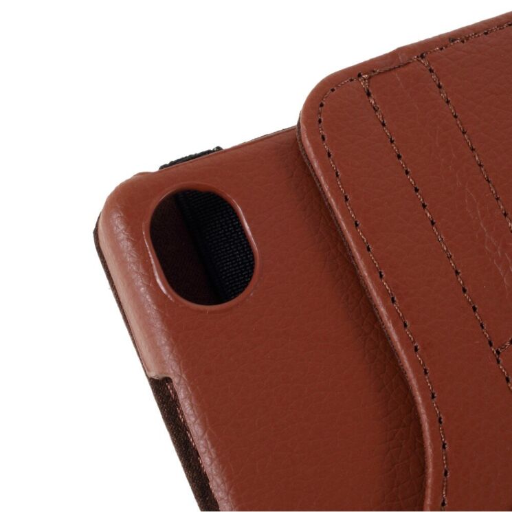 Чохол Deexe Rotation для Lenovo Tab M8 HD (TB-8505) / M8 FHD (TB-8705) / M8 Gen 3 (TB-8506) - Brown: фото 5 з 10