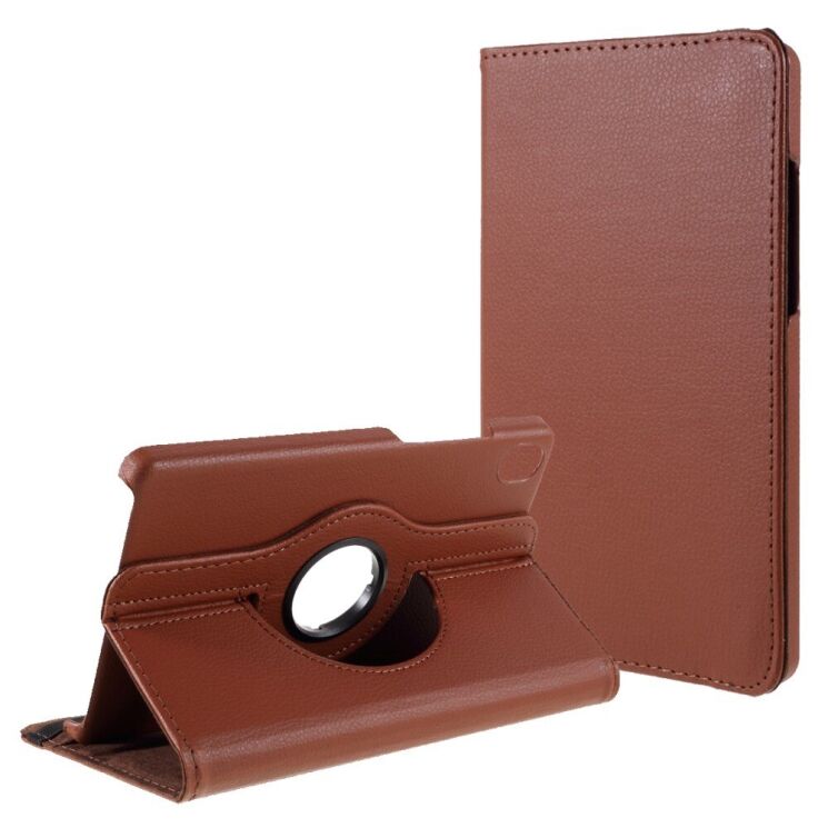 Чохол Deexe Rotation для Lenovo Tab M8 HD (TB-8505) / M8 FHD (TB-8705) / M8 Gen 3 (TB-8506) - Brown: фото 1 з 10