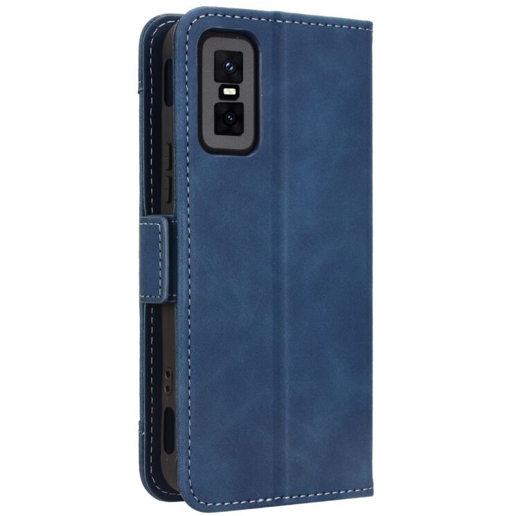 Чехол Deexe Wallet Stand для Infinix GT 30 Pro - Blue: фото 7 из 15
