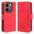 Чехол Deexe Wallet Stand для Infinix Hot 40i - Red (345007R)