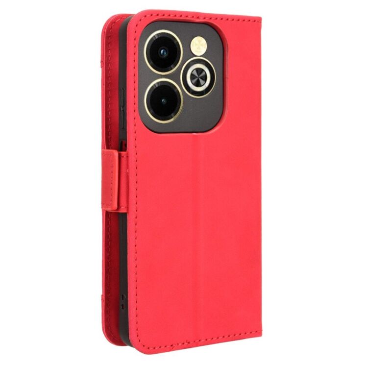 Чехол Deexe Wallet Stand для Infinix Hot 40i - Red: фото 7 из 7