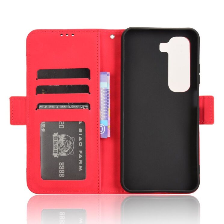 Чехол Deexe Wallet Stand для Infinix Hot 50 - Red: фото 4 из 8