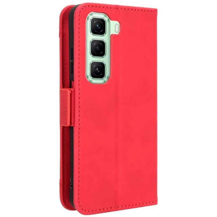 Чехол Deexe Wallet Stand для Infinix Hot 50 - Red: фото 6 из 8