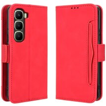 Чохол Deexe Wallet Stand для Infinix Hot 60 Pro - Red: фото 1 з 15
