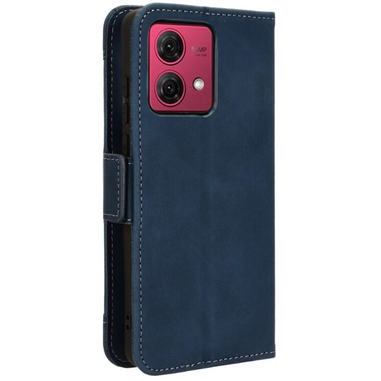 Чехол Deexe Wallet Stand для Motorola Moto G84 - Blue: фото 6 из 6