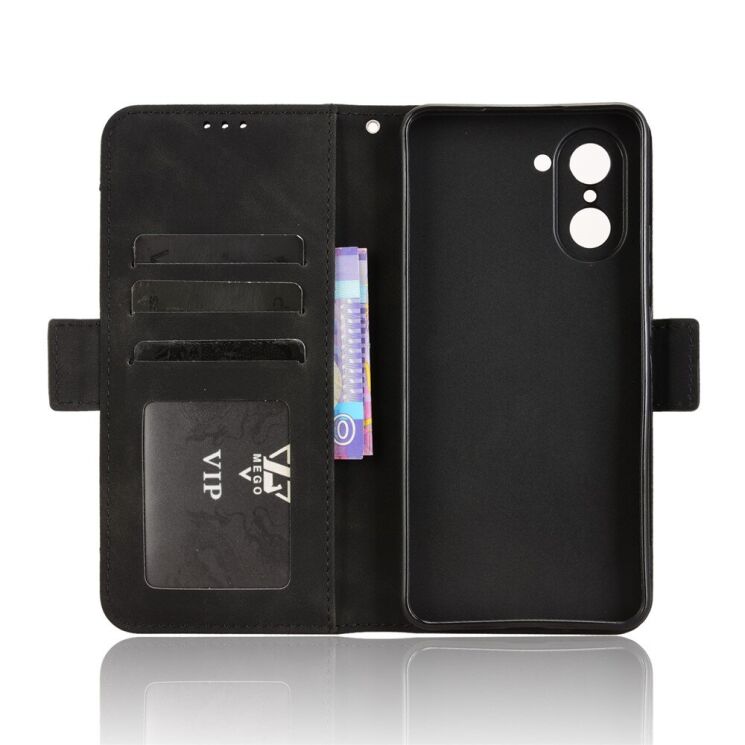 Чехол Deexe Wallet Stand для OnePlus Nord CE 5 / Ace 5 Racing - Black: фото 5 из 14