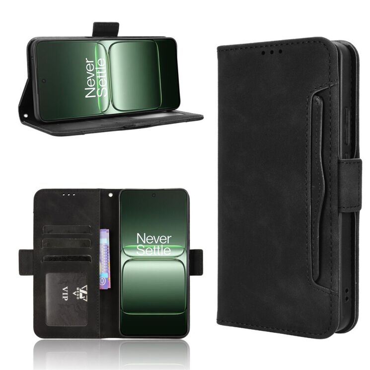 Чехол Deexe Wallet Stand для OnePlus Nord CE 5 / Ace 5 Racing - Black: фото 9 из 14