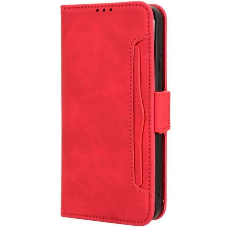 Чехол Deexe Wallet Stand для Samsung Galaxy A55 (A556) - Red: фото 6 из 7