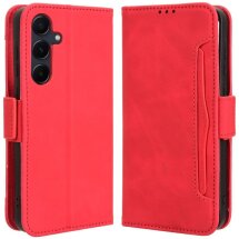 Чехол Deexe Wallet Stand для Samsung Galaxy A55 (A556) - Red: фото 1 из 7