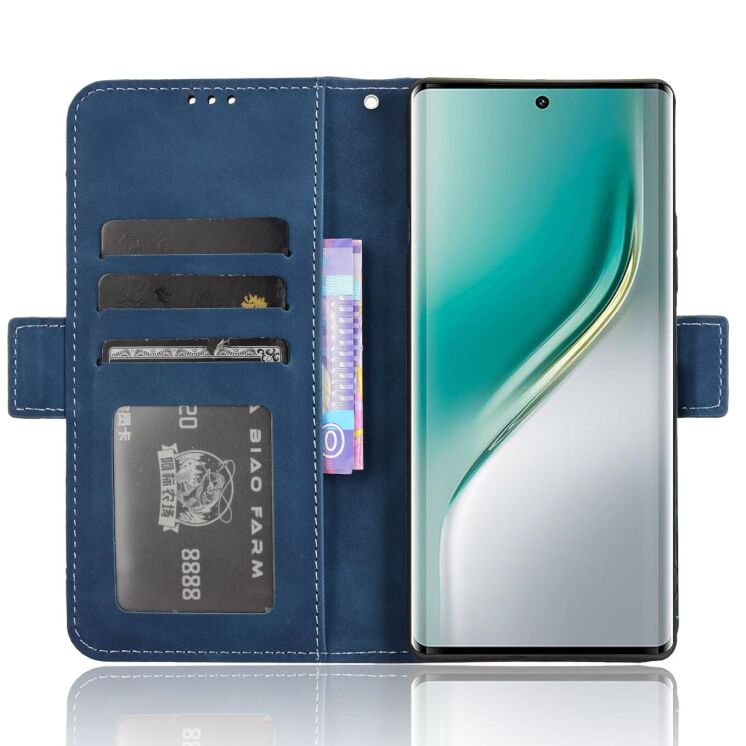 Чехол Deexe Wallet Stand для TECNO Camon 40 (CM5) - Blue: фото 2 из 7