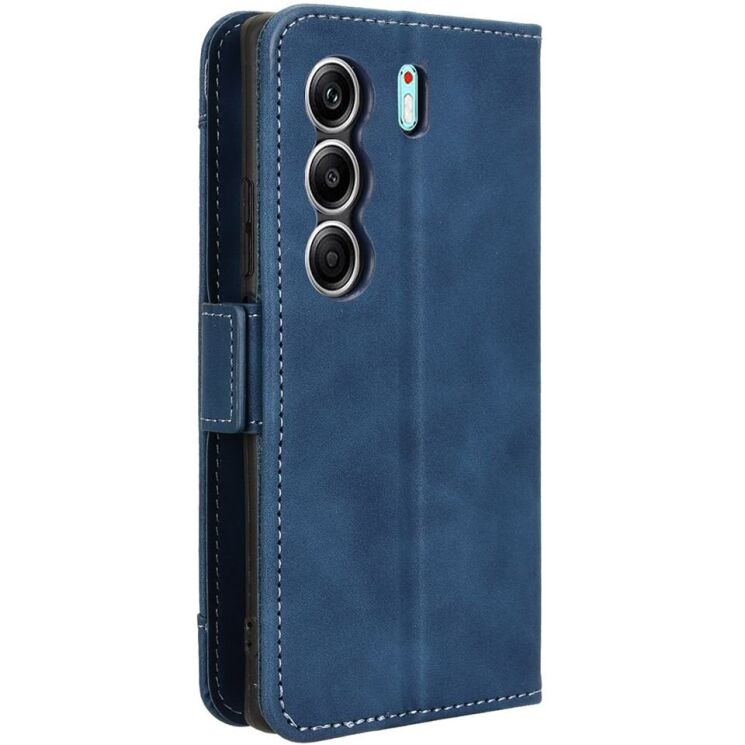 Чехол Deexe Wallet Stand для TECNO Camon 40 (CM5) - Blue: фото 6 из 7