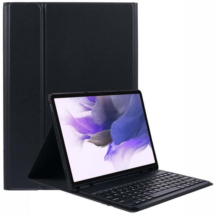 Чехол-клавиатура UniCase Keyboard Cover для Samsung Galaxy Tab S7 FE (T730/T736) - Black: фото 1 из 9