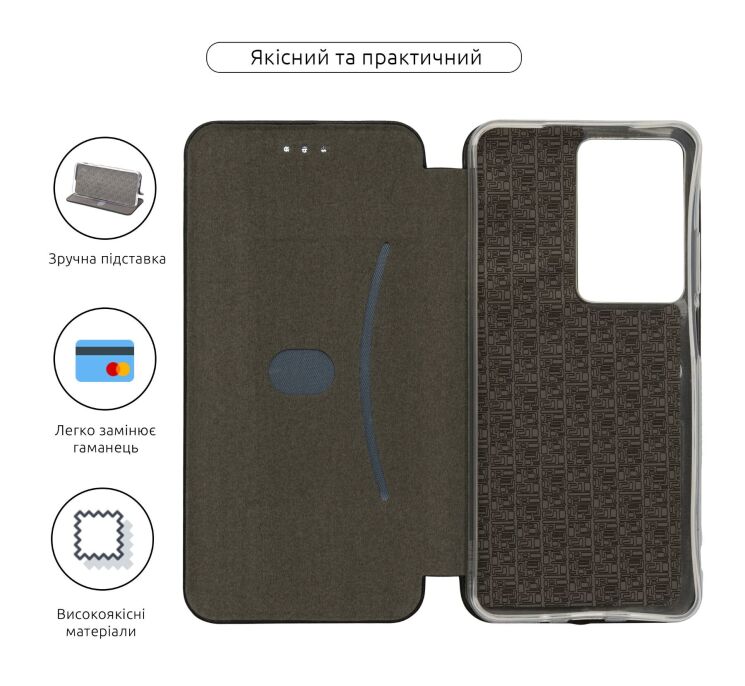 Чехол-книжка ArmorStandart G-Case для Realme C75 - Black: фото 3 из 3