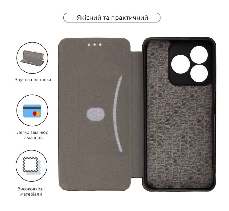 Чехол-книжка ArmorStandart G-Case для ZTE Nubia V60 - Black: фото 3 из 3
