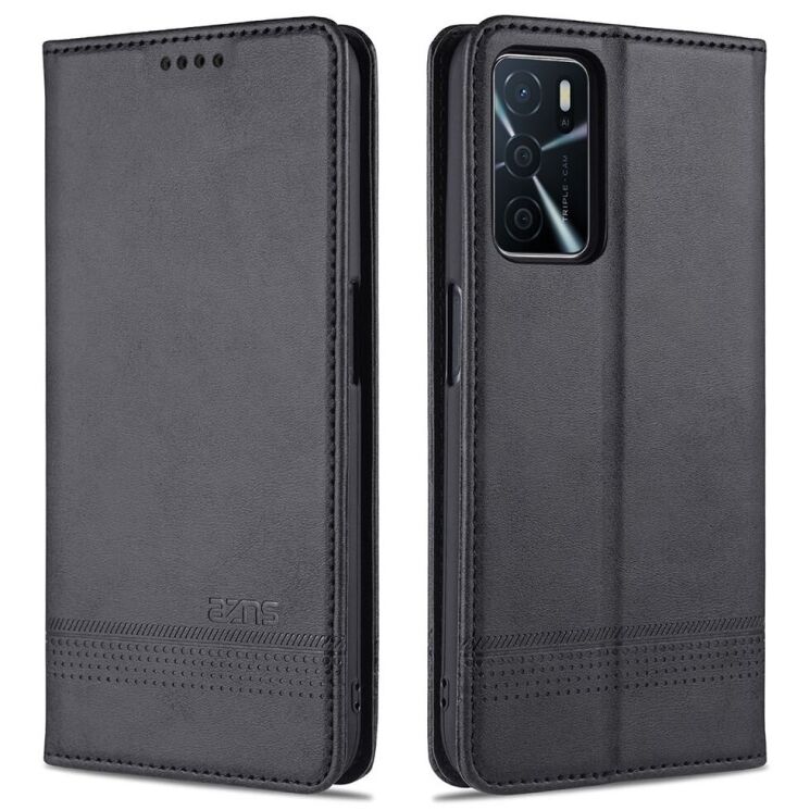 Чехол-книжка AZNS Classic Series для Oppo A16 / Oppo A54s - Black: фото 1 из 8