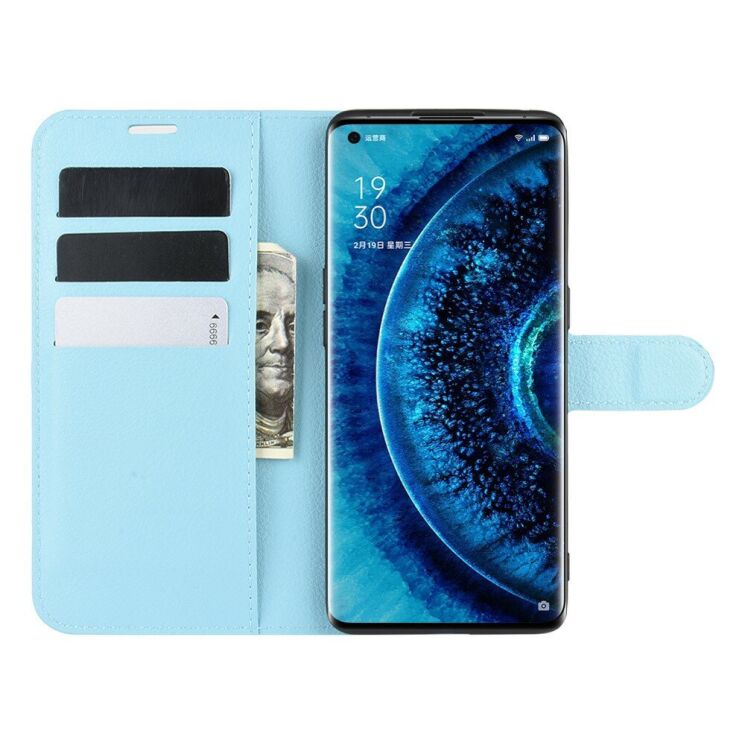 Класичний чохол-книжка Deexe Book Type для OPPO Find X2 - Blue: фото 4 з 6