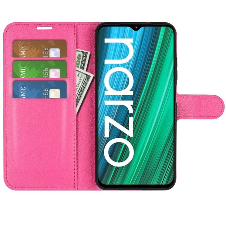 Чехол-книжка Deexe Book Type для Realme Narzo 50A - Rose: фото 4 из 9