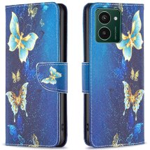 Чехол-книжка Deexe Color Wallet для HMD Pulse Pro - Golden Butterflies: фото 1 из 8